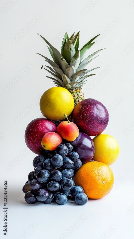 A Colorful Composition of Fresh Fruits: A Vibrant Display of Nature's Bounty A Colorful Composition of Fresh Fruits: A Vibrant Display of Nature's Bounty