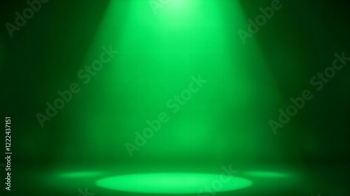 Abstract green background for presentation spotlight show cosmetic 