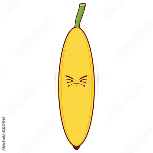 banana hurt face cartoon cute