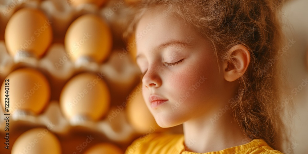 Dreamy Easter Elegance Young Girl in Yellow Dress with Decorated Egg Display - Cinematic Bokeh and Bakery Setting for Spring Holiday and Creative Marketing Visuals Dreamy Easter Elegance Young Girl in Yellow Dress with Decorated Egg Display - Cinematic Bokeh and Bakery Setting for Spring Holiday and Creative Marketing Visuals
