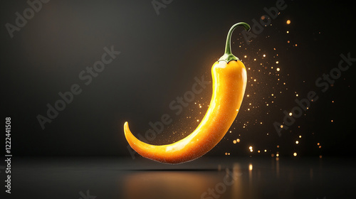 Golden Chili Pepper: A vibr...