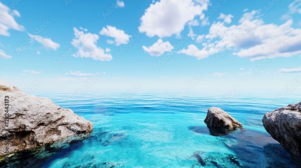 Fototapeta premium Tranquil Ocean Scene