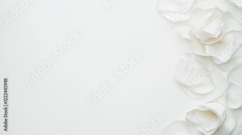 White Floral Border: Delica...