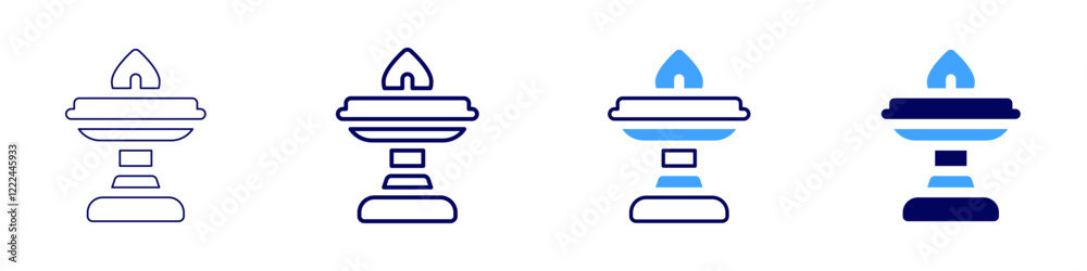 Diwali rituals icon in 4 different styles. Thin Line, Line, Bold, and Bold Line. Duotone style. Editable stroke Diwali rituals icon in 4 different styles. Thin Line, Line, Bold, and Bold Line. Duotone style. Editable stroke