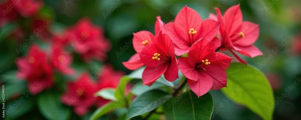 Pisonia Bougainvillea glabra Ti plant in garden, garden, flowers, plant Pisonia Bougainvillea glabra Ti plant in garden, garden, flowers, plant