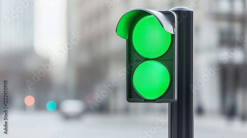 Go Signal:  A vibrant green...