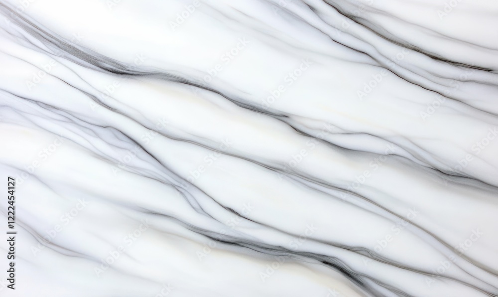 Obraz premium White Marble Texture with Gray Veins