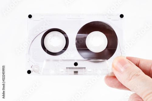 Audio Tape Cassette closeup