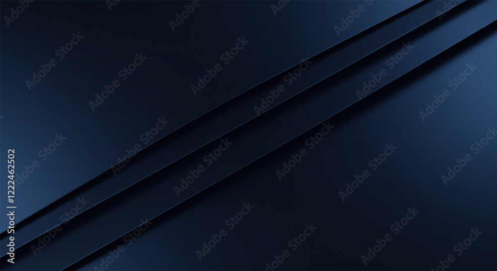 Layered metallic paper background in dark blue with a smooth, glossy texture and reflective shimmer. Elegant folds and gradients create a stylish, upscale design. Layered metallic paper background in dark blue with a smooth, glossy texture and reflective shimmer. Elegant folds and gradients create a stylish, upscale design.