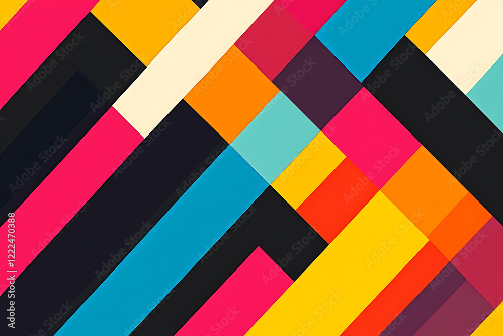 Pop and Cute Abstract Seamless Pattern - Playful and Colorful Design Pop and Cute Abstract Seamless Pattern - Playful and Colorful Design