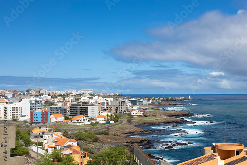 Aerial view of Cidadela in Praia  - Santiago - Capital of Cape Verde Islands - Cabo Verde photo