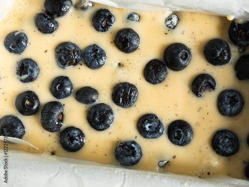 blueberry cake batter