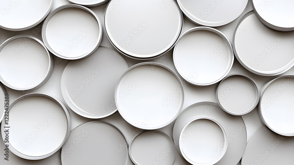 Abstract White Circles Background Overlay Design Abstract White Circles Background Overlay Design