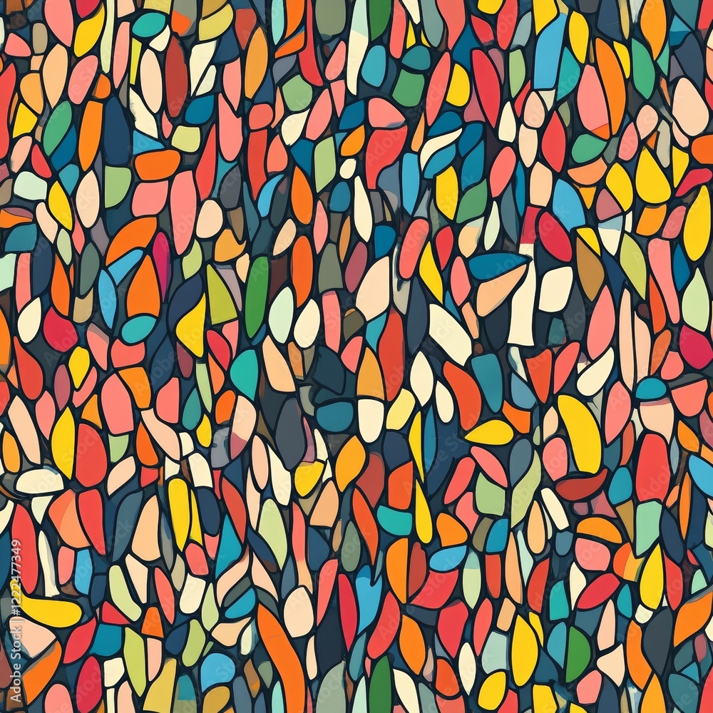 Abstract seamless pattern with watercolor drawing in doodle style. Vector illustration Abstract seamless pattern with watercolor drawing in doodle style. Vector illustration