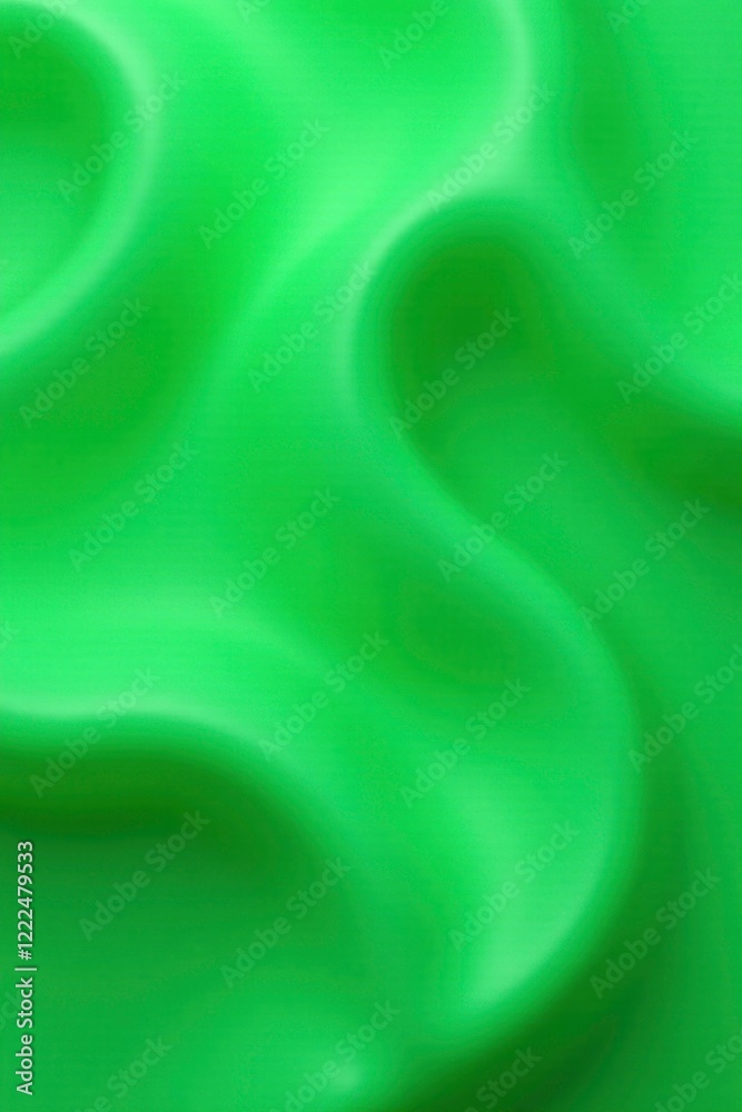 Obraz premium Plastic seamless background of wavy liquid gel with green, color, even