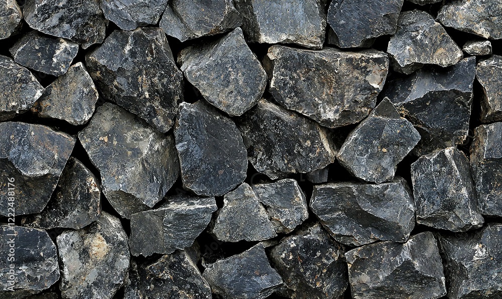 Dark gray stone wall background texture, ideal for construction or design projects Dark gray stone wall background texture, ideal for construction or design projects