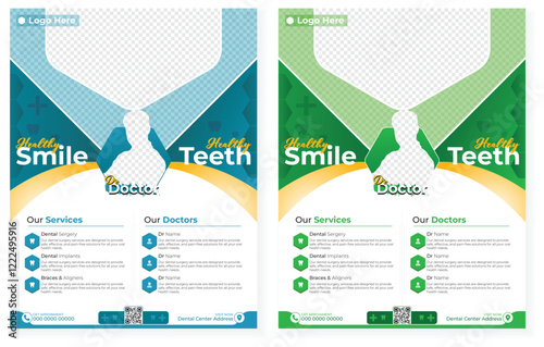 Hospital events flyer template for healthcare facilities