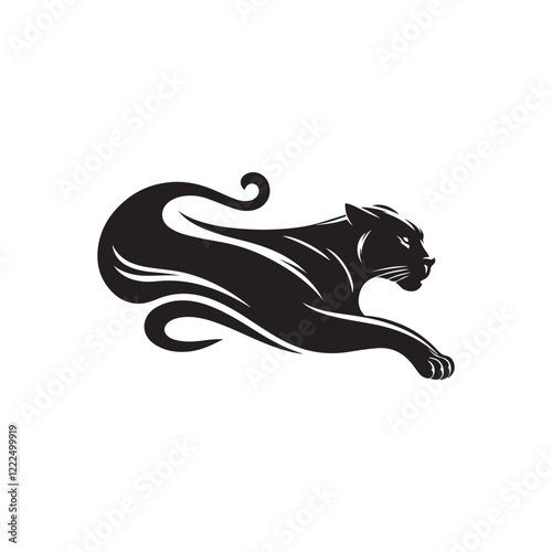 Wallpaper Mural panther silhouette vector clip art logo Torontodigital.ca