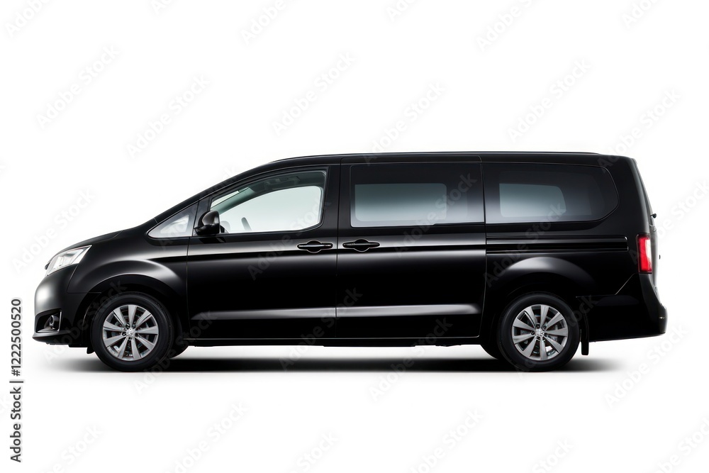 Minivan vehicle car white background. Minivan vehicle car white background.