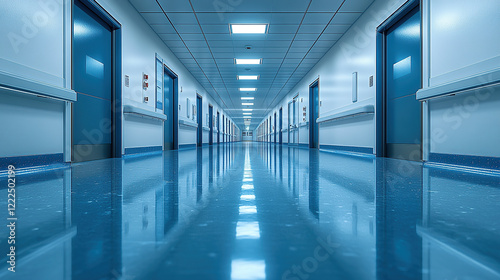 clean corridor in building