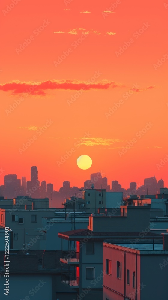 Buildings on sunset sky architecture cityscape. Buildings on sunset sky architecture cityscape.