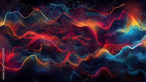 Abstract psychological charts decode cognitive distortions mental schemas offering insight into the complexities of thought patterns and perception shifts photo