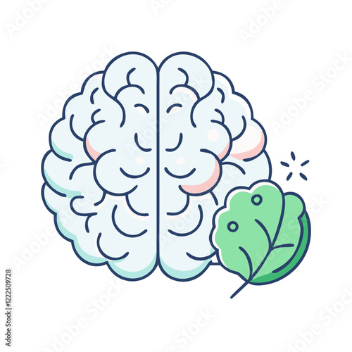 brain food icon, brain food vector illustration-simple illustration of brain food, perfect for brain food logos and icons
