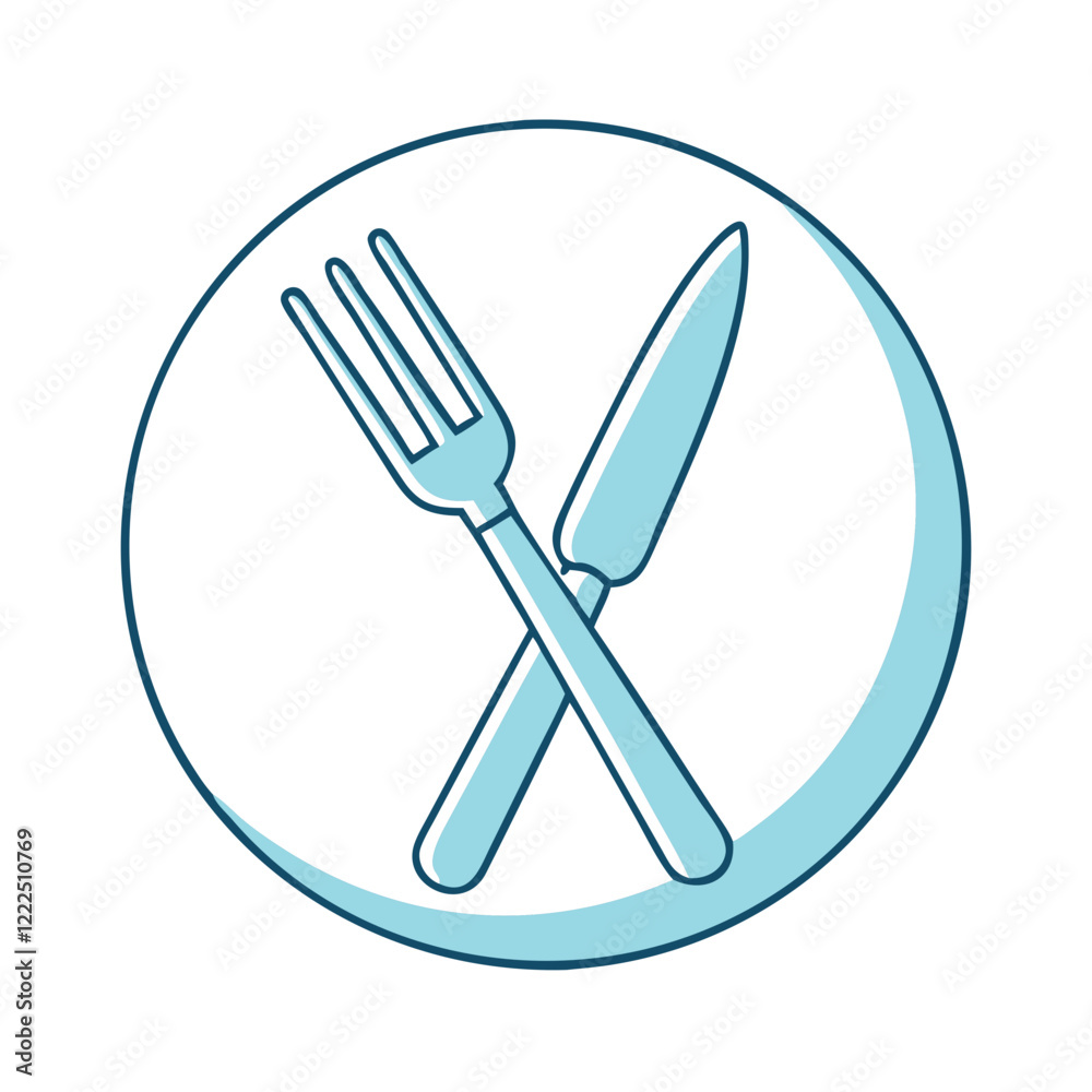 fork and knife icon, fork and knife vector illustration-simple illustration of fork and knife, perfect for fork and knife logos and icons