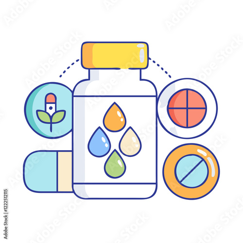 multivitamin icon, multivitamin vector illustration-simple illustration of multivitamin, perfect for multivitamin logos and icons