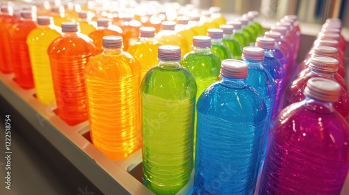 Wallpaper Mural Colorful array of beverage bottles displayed neatly on a shelf in a vibrant setting Torontodigital.ca