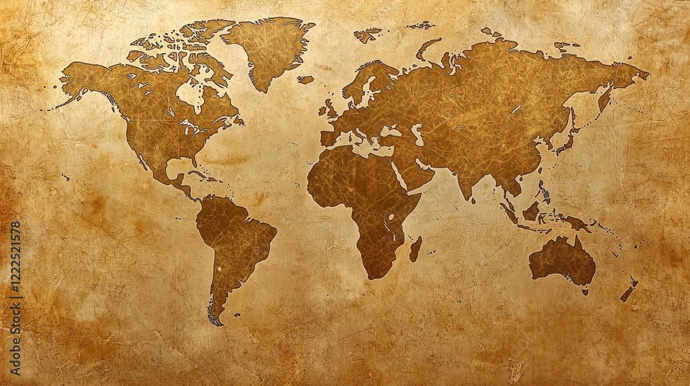 Fototapeta premium an outline of a world map as a subtle background, ideal for global data presentations.
