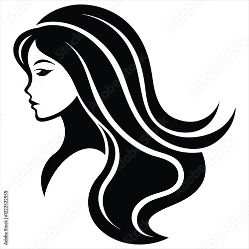 woman with long hair