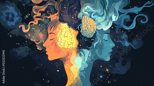 Subconscious Conscious Unconscious Mind Illustrated with Dream Analysis