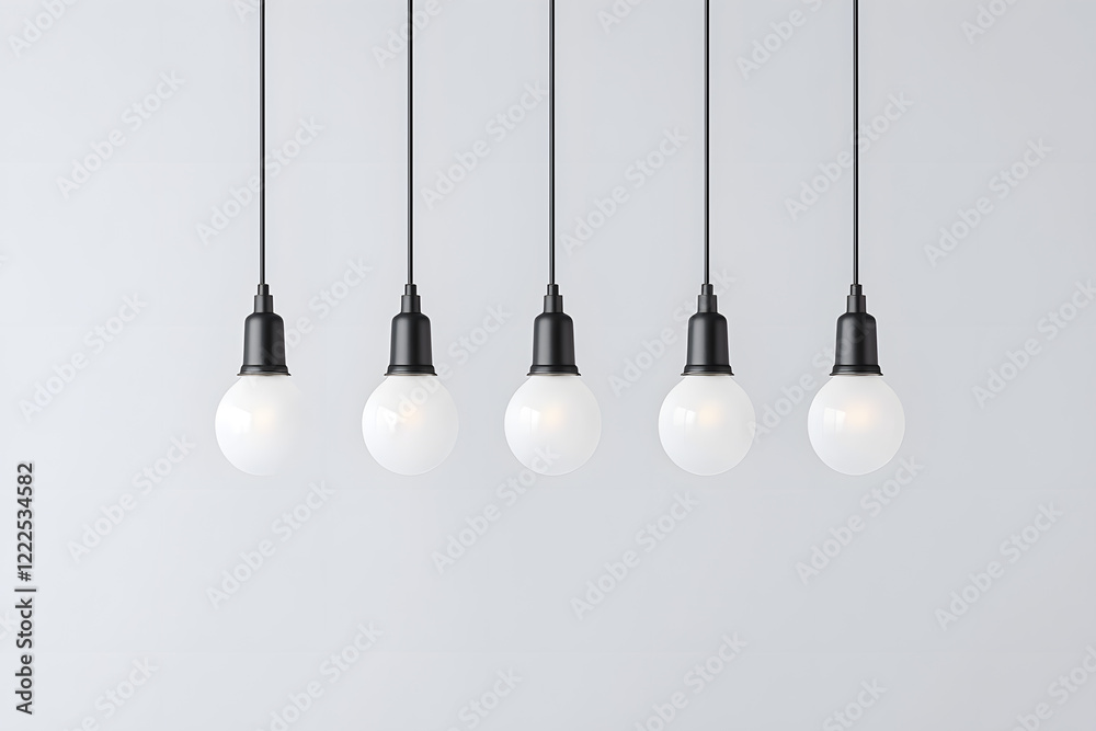 Modern chandelier with a cluster of hanging white glass orbs isolated on white background Modern chandelier with a cluster of hanging white glass orbs isolated on white background