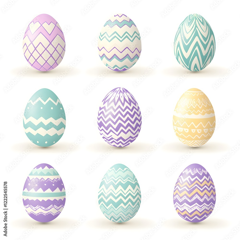 set of easter eggs set of easter eggs