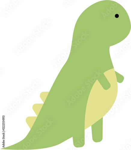 Cute Dinosaur Cartoon Illustration 