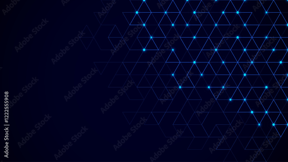 Fototapeta premium Technology design with abstract geometric background. Minimalistic vector texture with linear pattern