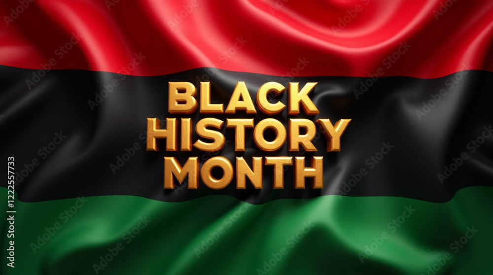 Black History Month 2025 photo illustration 3D Black History Month 2025 photo illustration 3D