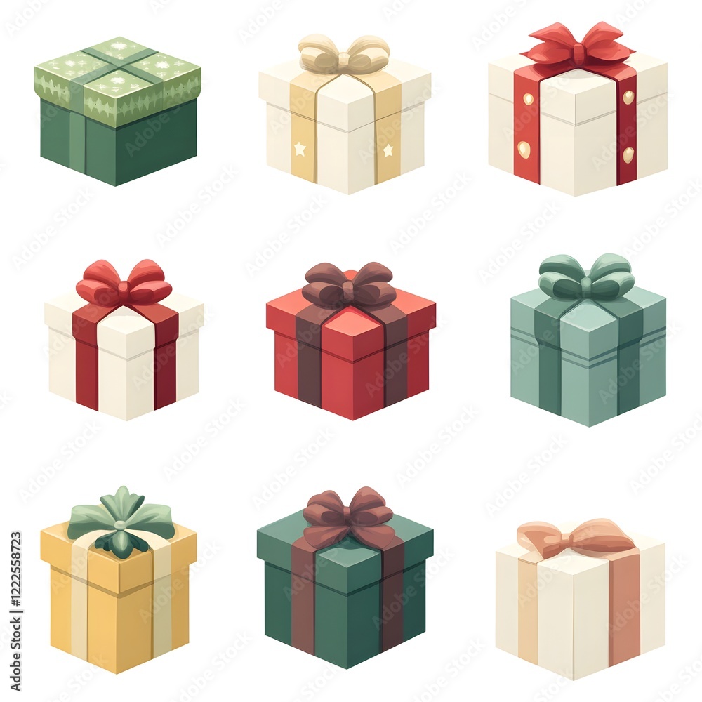 gift boxes on white background gift boxes on white background