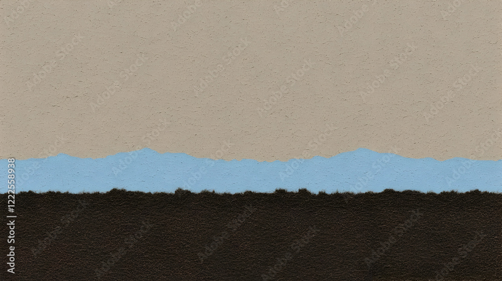 Abstract Background Illustrates a Serene Landscape with Textured Layers of Earth and Sky Abstract Background Illustrates a Serene Landscape with Textured Layers of Earth and Sky