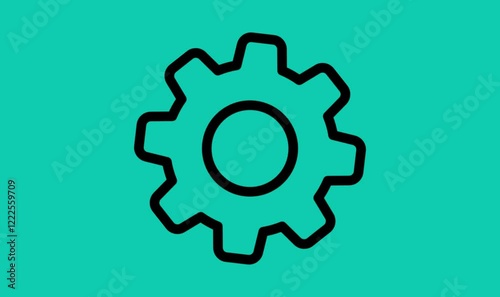 icon on metal setting button