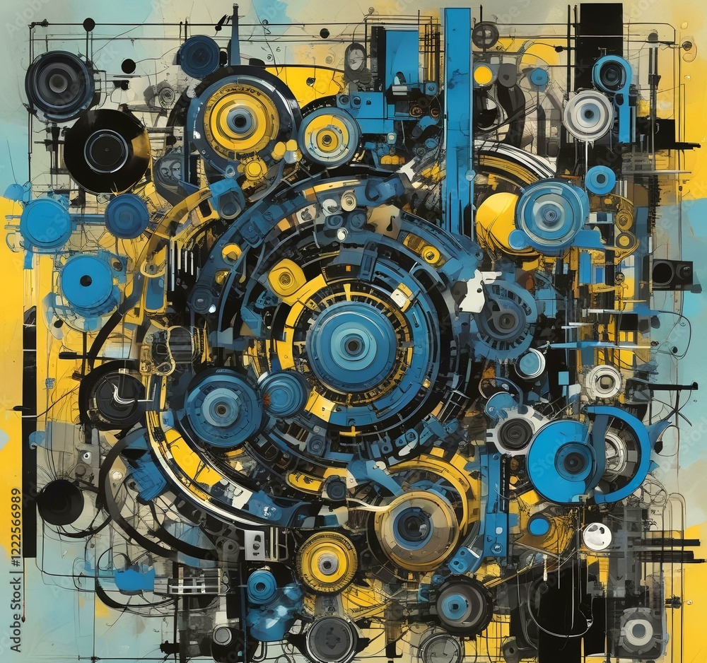 Illustration of abstract technology background. Illustration of abstract technology background.