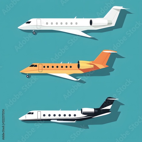 vector illustration of a plane