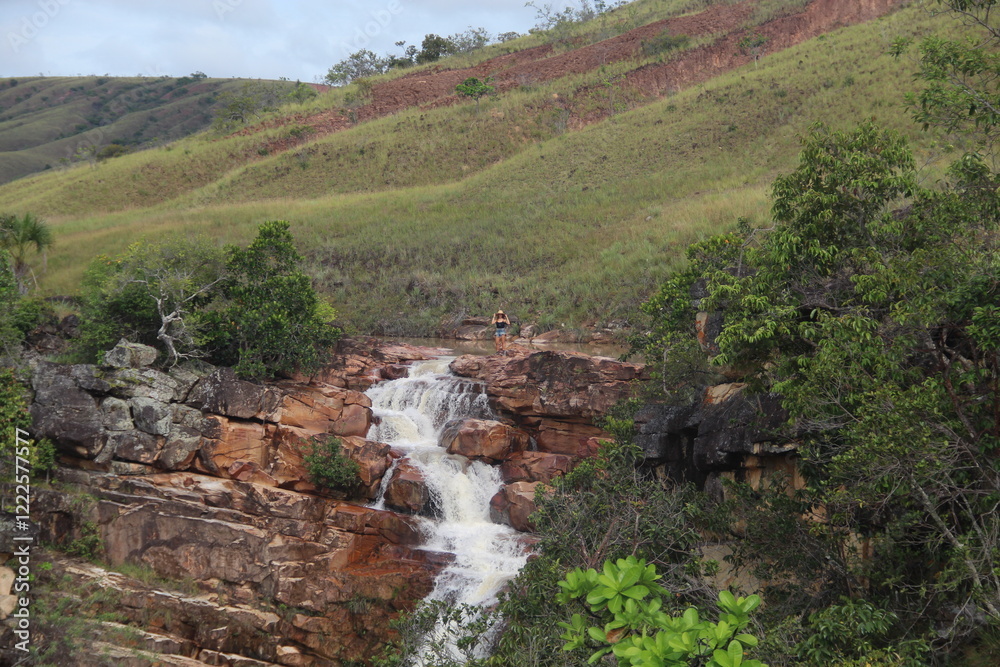 Obraz premium cachoeira sete quedas em uiramutã, roraima
