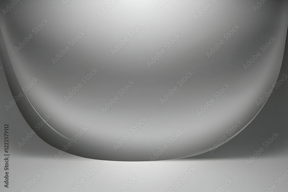 Abstract Gray Background Creates a Smooth and Elegant Curve Gently