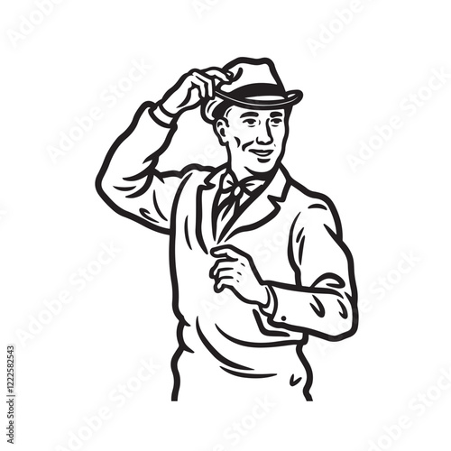 Wallpaper Mural Minimalist Dancing Man Outline - Vector Art for Creative Projects - Man Dancing Silhouette - Dancing Man Vector - Man Dancing Doodle - Dance Illustration - Dancing Man Line Art
 Torontodigital.ca