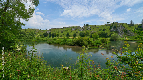 Eselsburger Tal und Brenz, Herbrechtingen, Schwäbische Alb, Deutschland