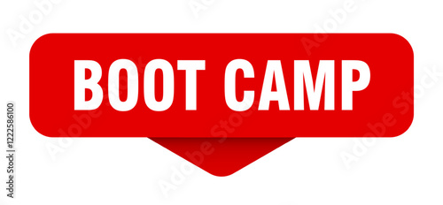boot camp sticker. boot camp sign on transparent background