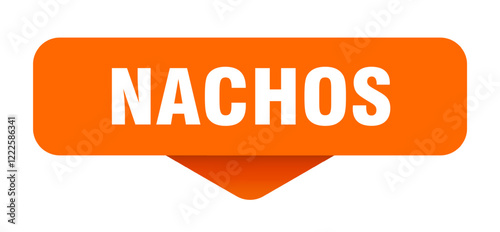 nachos sticker. nachos sign on transparent background
