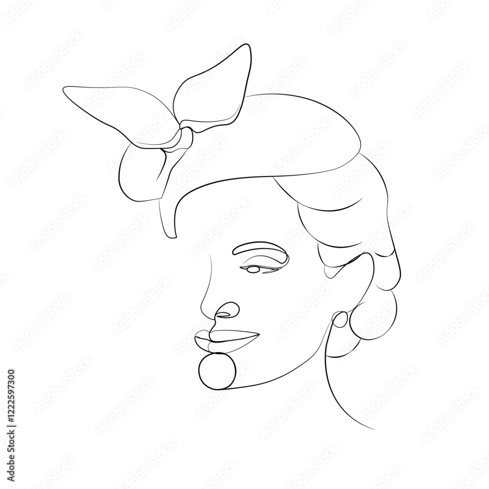 woman face vector woman face vector